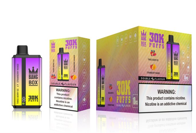 Bang Box 30000 inhalaciones de dos sabores. helado de tres bayas y mango de fresa 6H0X0467 Liquido De Vape Al Por Mayor En República Dominicana