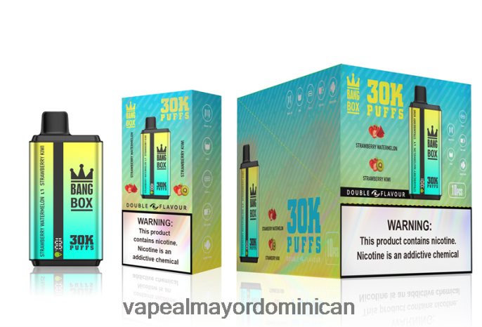 Bang Box 30000 inhalaciones de dos sabores. sandía fresa y kiwi fresa 6H0X0464 Distribuidor Vapeo Al Por Mayor