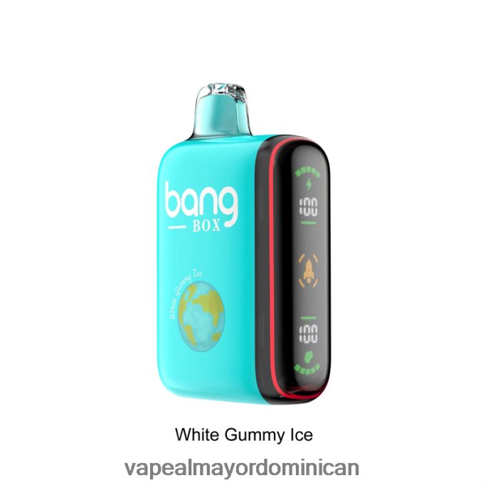 Bang Box Pantalla de potencia inteligente de 9000-18000 inhalaciones hielo gomoso blanco 6H0X0430 Mayorista Vape