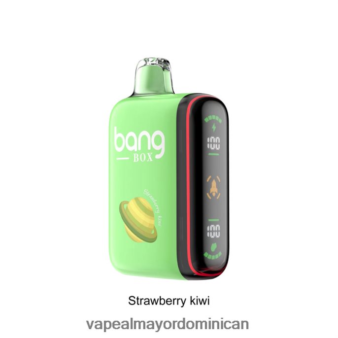 Bang Box Pantalla de potencia inteligente de 9000-18000 inhalaciones kiwi fresa 6H0X0427 Tienda De Vapeo Al Por Mayor