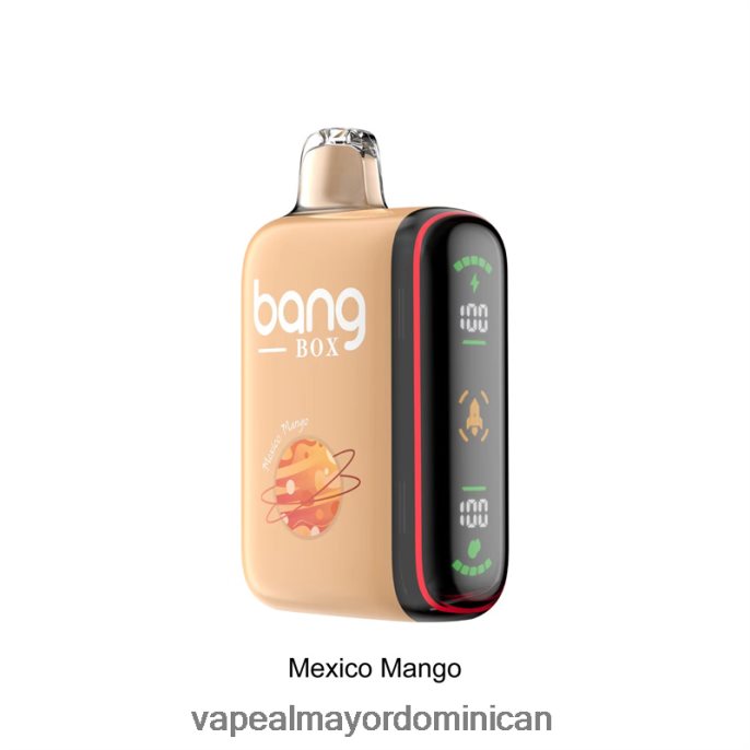 Bang Box Pantalla de potencia inteligente de 9000-18000 inhalaciones mango mexicano 6H0X0431 Vape Al Mayor Dominican