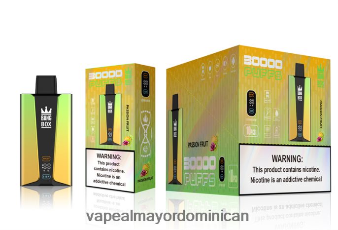 Bang Box Pantalla inteligente de 30000 inhalaciones granadilla 6H0X0484 Distribuidor Vapeo Al Por Mayor