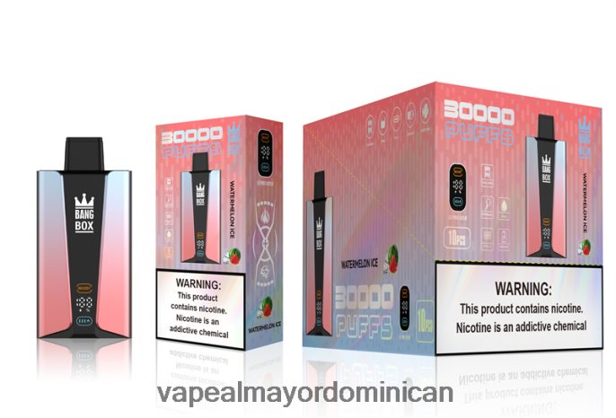 Bang Box Pantalla inteligente de 30000 inhalaciones hielo de sandia 6H0X0486 Productos De Vapeo Al Por Mayor