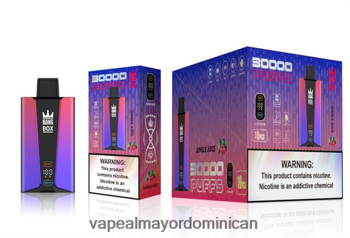 Bang Box Pantalla inteligente de 30000 inhalaciones jugo de la selva 6H0X0478 Mayorista Vape