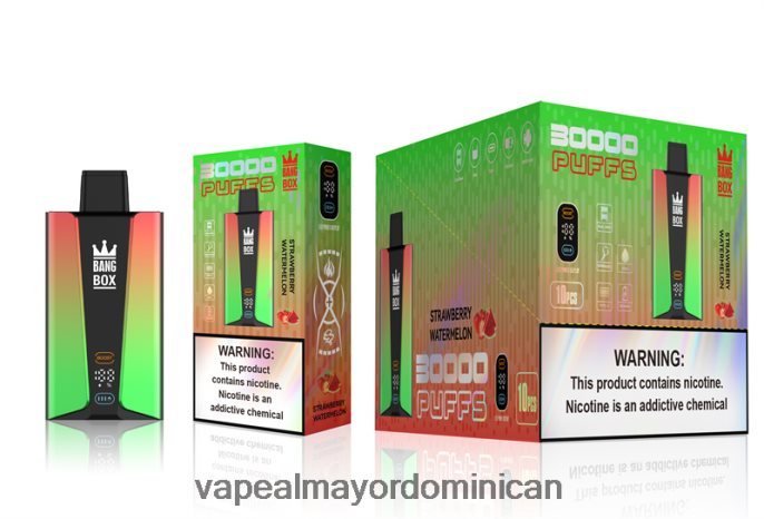 Bang Box Pantalla inteligente de 30000 inhalaciones sandia fresa 6H0X0475 Tienda De Vapeo Al Por Mayor