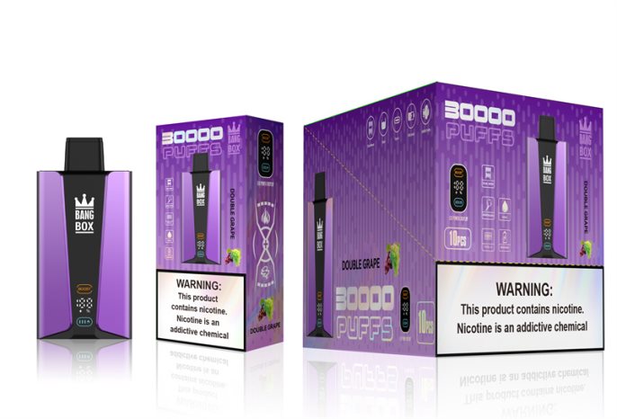 Bang Box Pantalla inteligente de 30000 inhalaciones uva doble 6H0X0485 Tienda De Vapeo Al Por Mayor