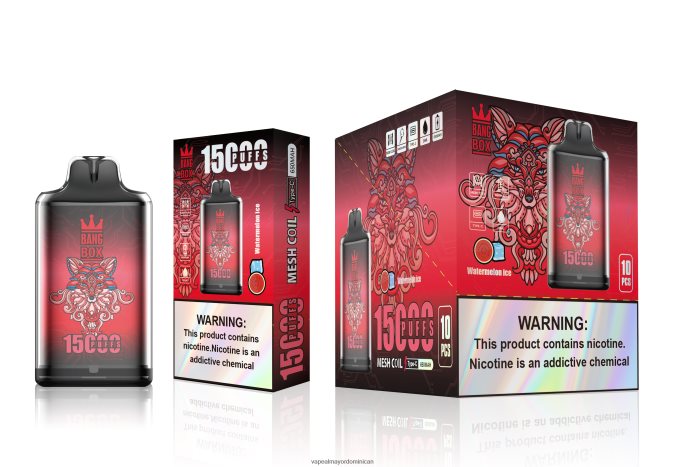 Bang Box s1-15000 bocanadas hielo de sandia 6H0X04106 Productos De Vapeo Al Por Mayor