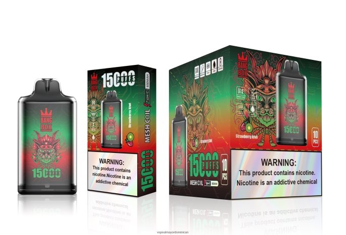 Bang Box s1-15000 bocanadas kiwi fresa 6H0X04100 Tienda De Vapeo Al Por Mayor República Dominicana