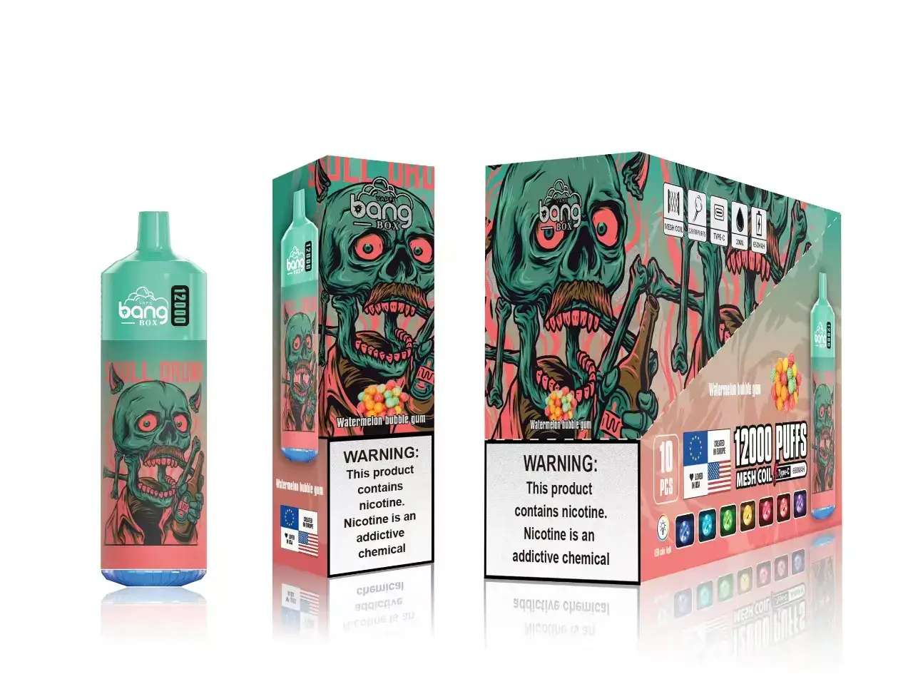 X82D119 - mayorista vape chicle de sandía Bang Box 12000 bocanadas