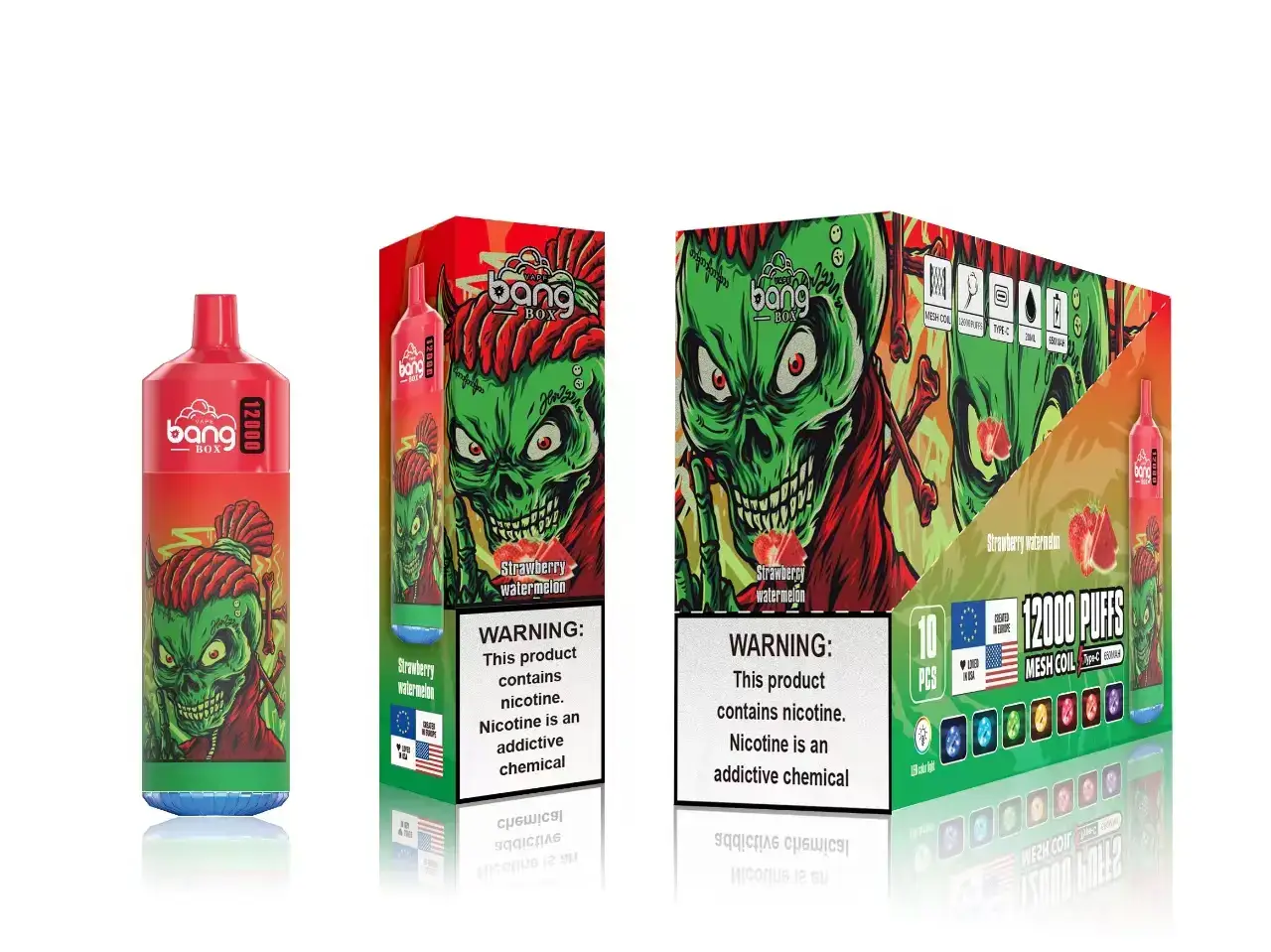 X82D121 - vape al mayor Dominican sandia fresa Bang Box 12000 bocanadas