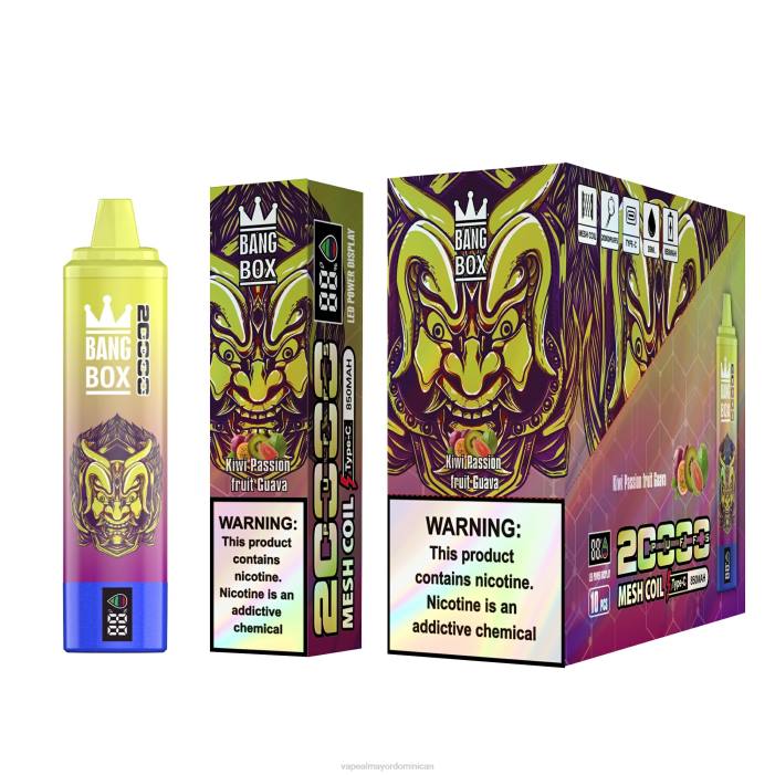 X82D127 - productos de vapeo al por mayor kiwi maracuyá guayaba Bang Box 20000