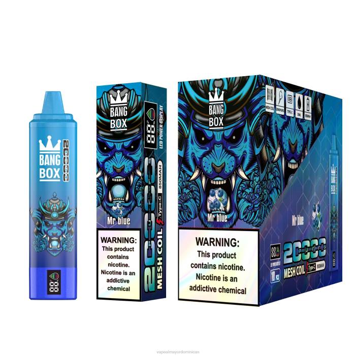 X82D129 - mayorista vape señor azul Bang Box 20000