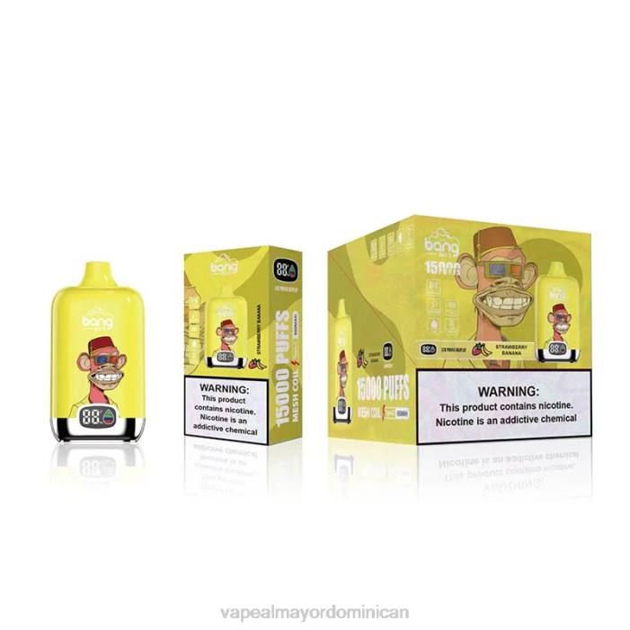 X82D131 - vape al mayor Dominican Fresa plátano Bang Box 15000