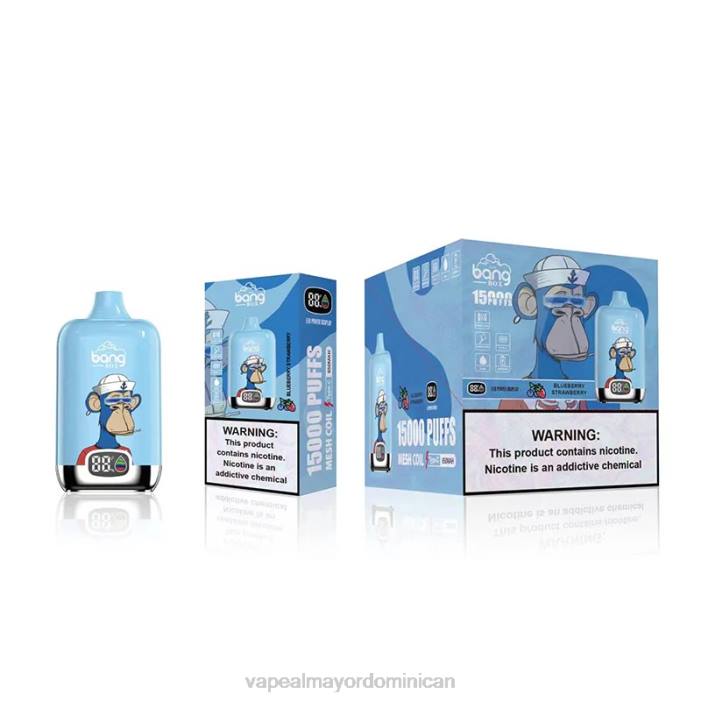 X82D132 - tienda de vapeo al por mayor fresa arándano Bang Box 15000