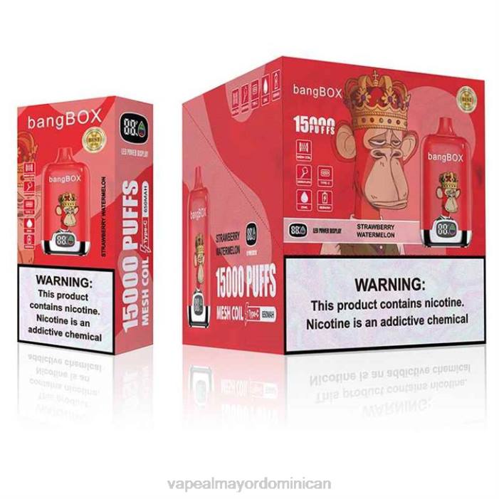 X82D136 - distribuidor vapeo al por mayor sandia fresa Bang Box 15000