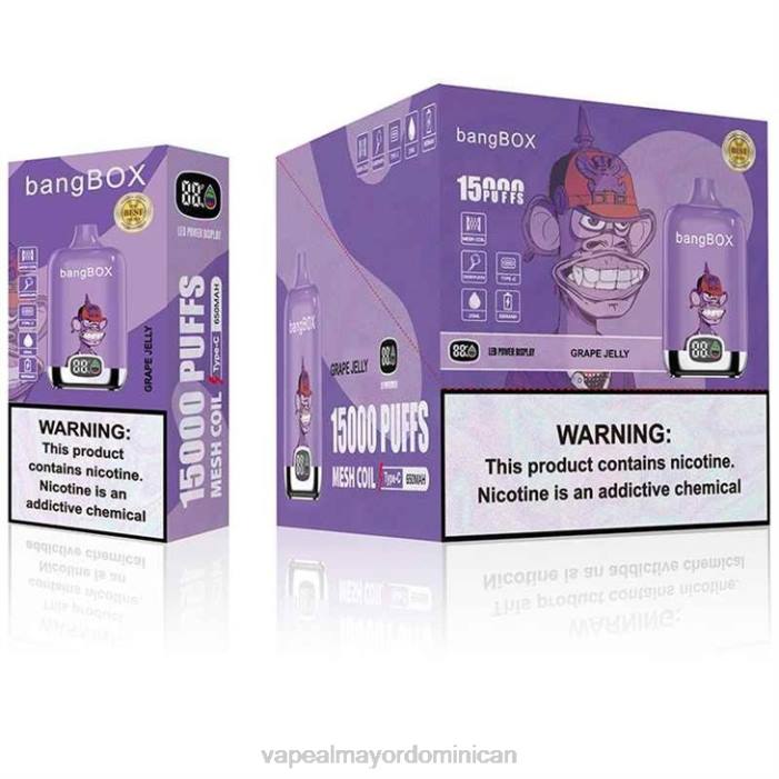 X82D142 - tienda de vapeo al por mayor mermelada de uva Bang Box 15000