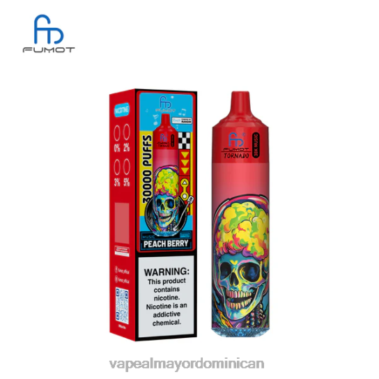 Fumot Tornado música de 30k baya de durazno V48D019 Liquido De Vape Al Por Mayor En República Dominicana