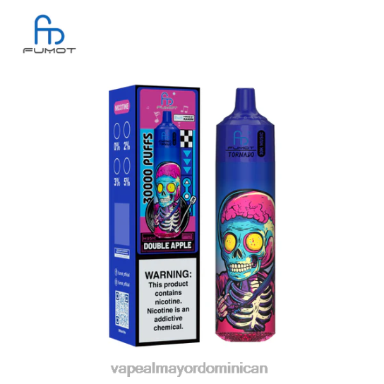 Fumot Tornado música de 30k manzana doble V48D011 Vape Al Mayor Dominican