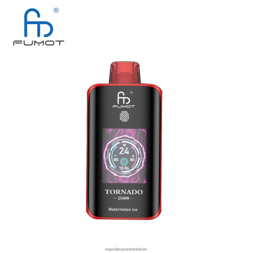 Fumot Tornado 25000 vaporizadores desechables hielo de sandia T680R812 Tienda De Vapeo Al Por Mayor República Dominicana