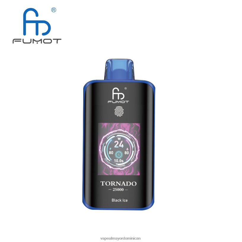 Fumot Tornado 25000 vaporizadores desechables hielo negro T680R82 Tienda De Vapeo Al Por Mayor República Dominicana