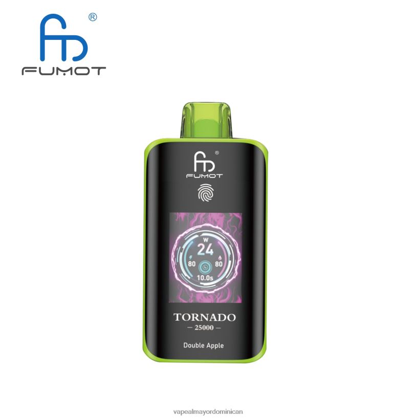 Fumot Tornado 25000 vaporizadores desechables manzana doble T680R85 Vapeo Al Por Mayor