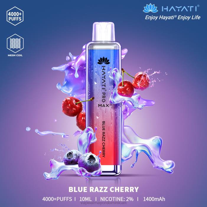 X82D148 - liquido de vape al por mayor en República Dominicana cereza azul Hayati Pro Max 4000