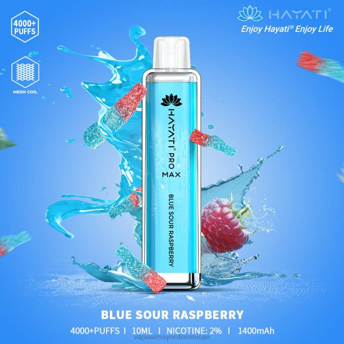 X82D150 - tienda de vapeo al por mayor República Dominicana frambuesa agria azul Hayati Pro Max 4000