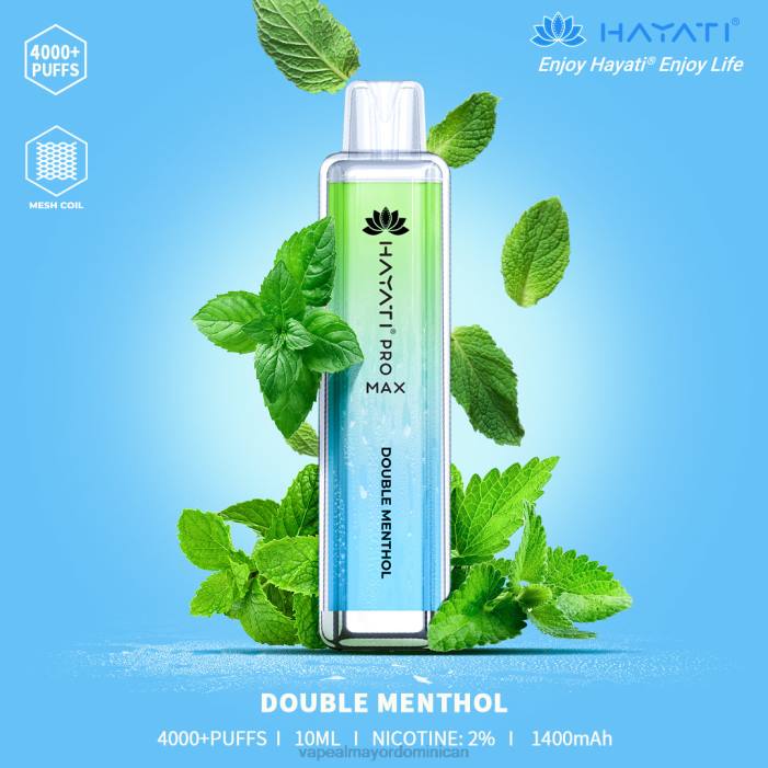 X82D156 - distribuidor vapeo al por mayor doble mentol Hayati Pro Max 4000