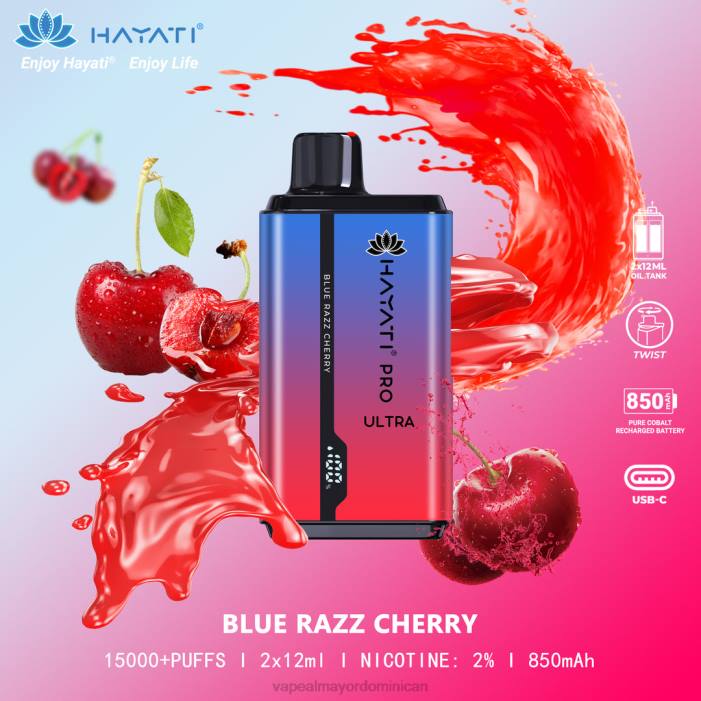 X82D198 - liquido de vape al por mayor en República Dominicana cereza azul Hayati Pro Ultra