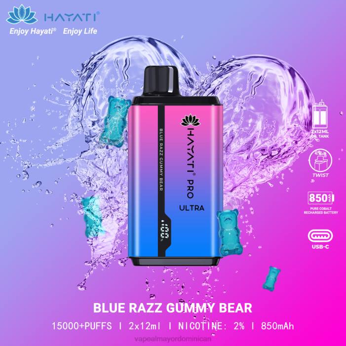 X82D199 - mayorista vape osito de goma razz azul Hayati Pro Ultra