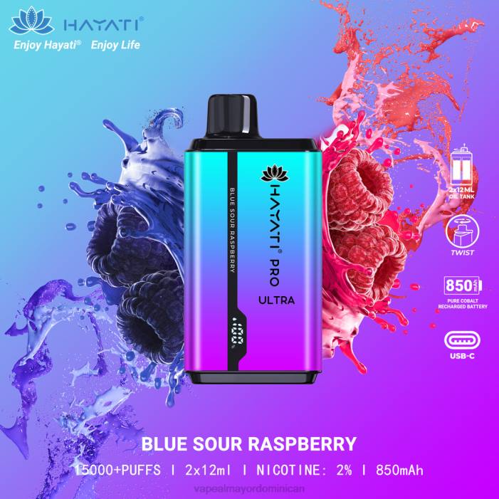 X82D200 - tienda de vapeo al por mayor República Dominicana frambuesa agria azul Hayati Pro Ultra