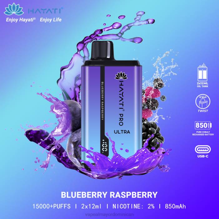 X82D201 - vape al mayor Dominican frambuesa arándano Hayati Pro Ultra