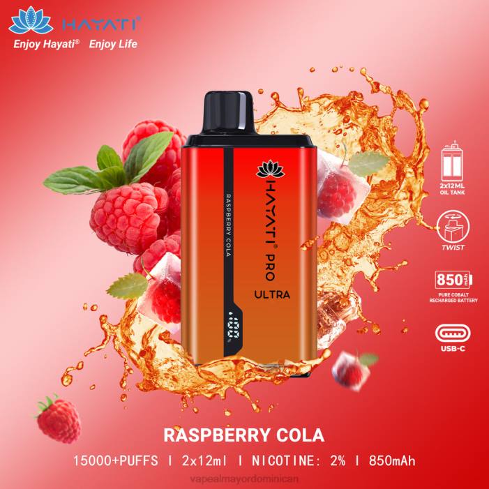 X82D215 - vapeo al por mayor cola de frambuesa Hayati Pro Ultra