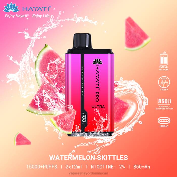 X82D220 - tienda de vapeo al por mayor República Dominicana bolos de sandia Hayati Pro Ultra