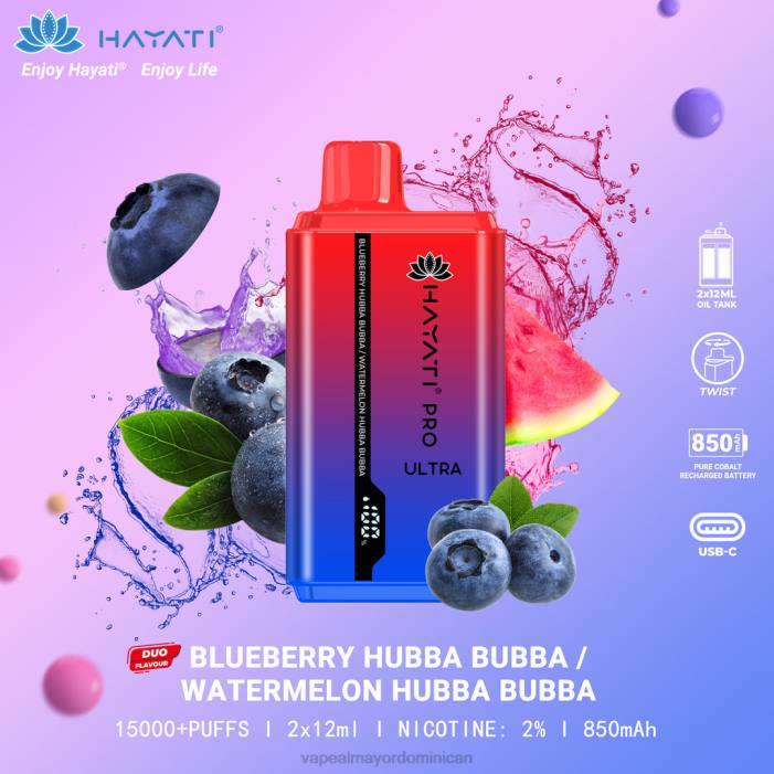 X82D222 - tienda de vapeo al por mayor arándano hubba bubba/sandía hubba bubba Hayati Pro Ultra
