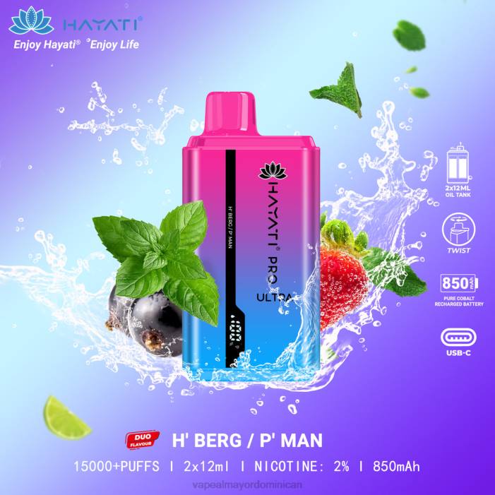X82D224 - vape desechable h'berg/p'hombre Hayati Pro Ultra