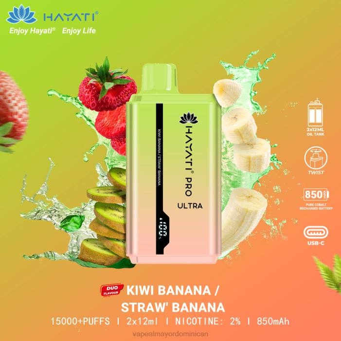 X82D227 - productos de vapeo al por mayor plátano kiwi/plátano fresa Hayati Pro Ultra