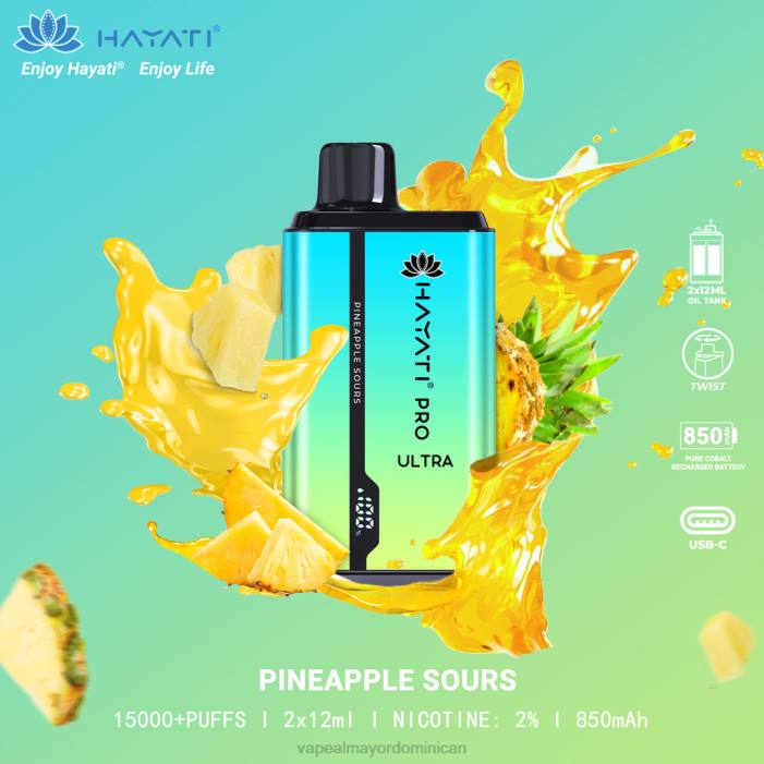 X82D228 - liquido de vape al por mayor en República Dominicana amargo de piña Hayati Pro Ultra