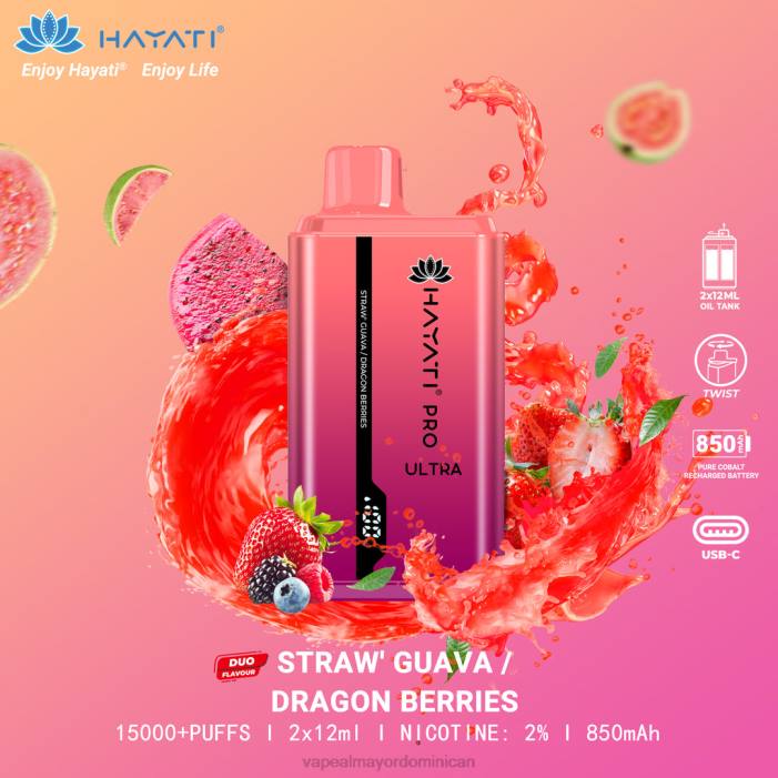 X82D229 - mayorista vape fresa guayaba/bayas de dragón Hayati Pro Ultra
