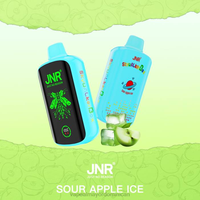 X82D590 - tienda de vapeo al por mayor República Dominicana hielo de manzana agria JNR SKYWALKER BOX