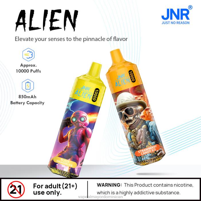 X82D642 - tienda de vapeo al por mayor manzana doble JNR ALIEN