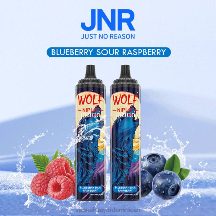 X82D762 - tienda de vapeo al por mayor arándano frambuesa agria JNR WOLF NIPLO