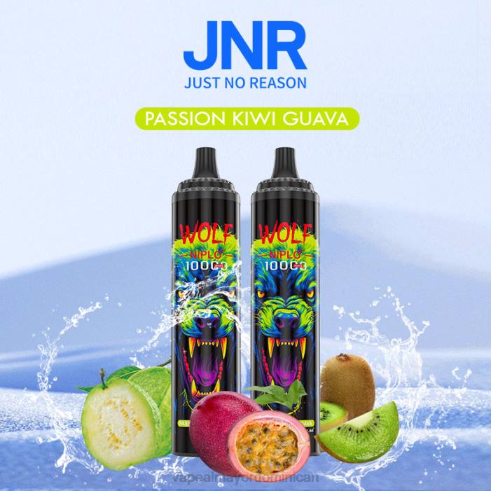 X82D767 - productos de vapeo al por mayor pasión kiwi guayaba JNR WOLF NIPLO