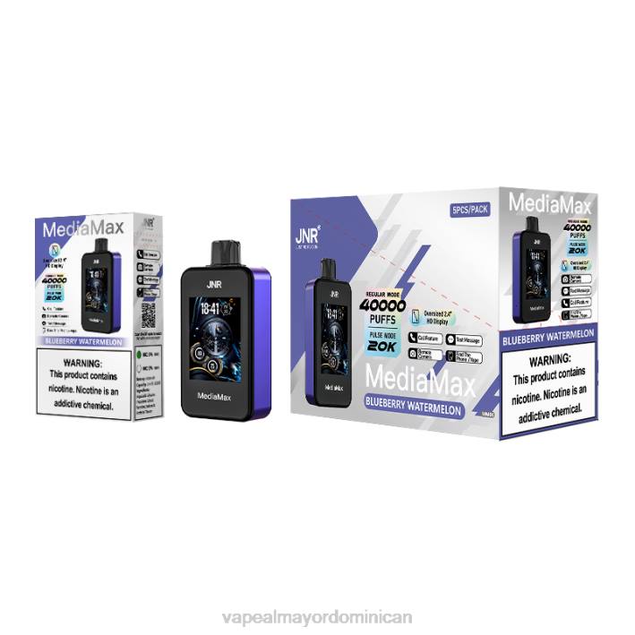 JNR MediaMax bocanada de 40k - tienda de vapeo al por mayor sandía de arándanos 460X12