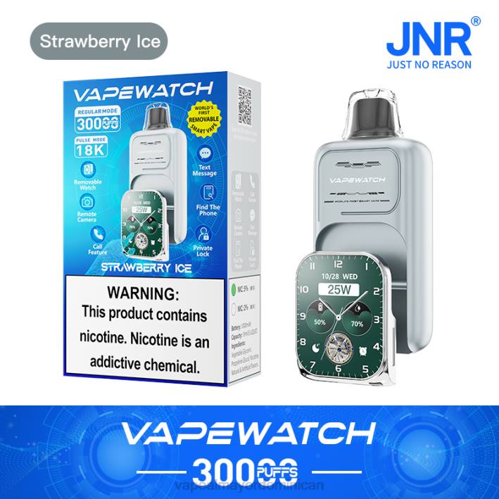 JNR reloj vapeador - tienda de vapeo al por mayor República Dominicana hielo de fresa 460X10