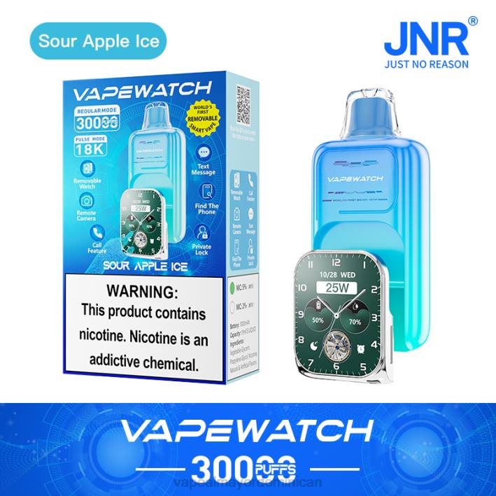 JNR reloj vapeador - vapeo al por mayor hielo de manzana agria 460X5