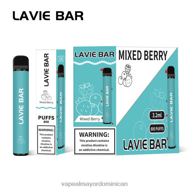 Distribuidor Vapeo Al Por Mayor TFX66316 LAVIE BAR 800 bocanadas bayas mixtas