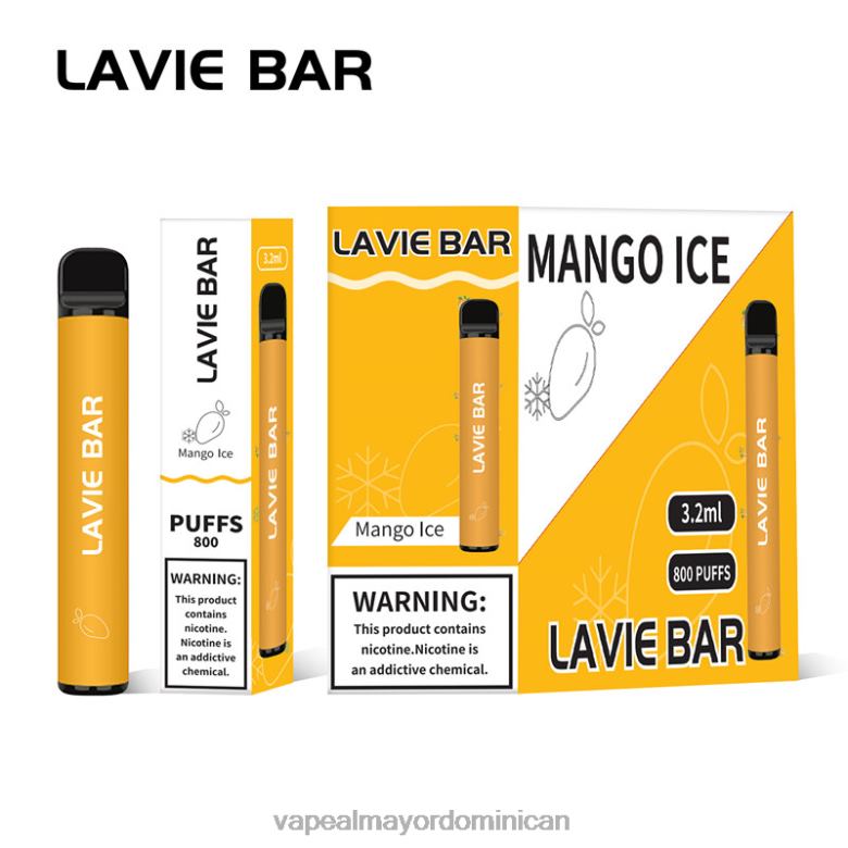 Liquido De Vape Al Por Mayor En República Dominicana TFX66309 LAVIE BAR 800 bocanadas hielo de mango
