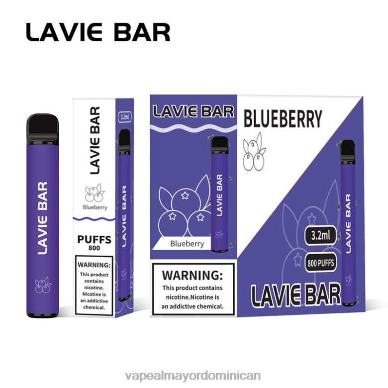 Mayorista Vape TFX66310 LAVIE BAR 800 bocanadas hielo de arándanos