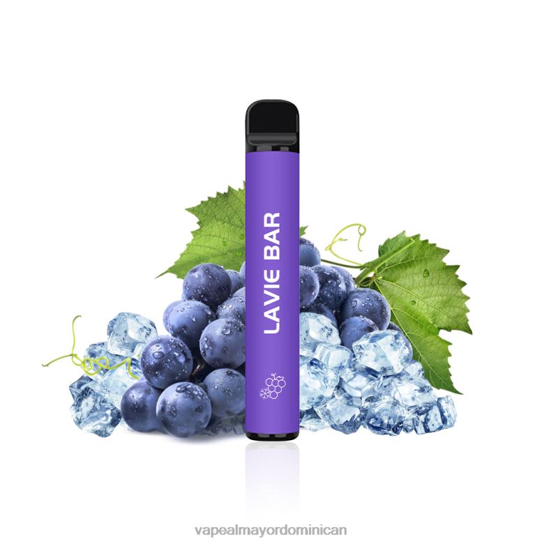 Tienda De Vapeo Al Por Mayor República Dominicana TFX66322 LAVIE BAR Versión al 2% 800 inhalaciones hielo de uva